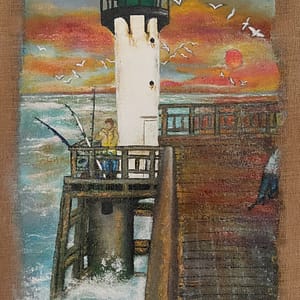 un soir d' ete, a la jetee de calais