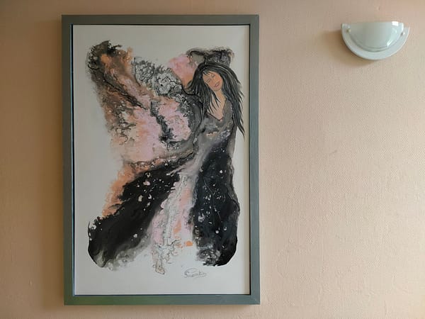 la danseuse encadre accrochee